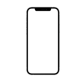iphone12黑色苹果手机模型样机PNG素材